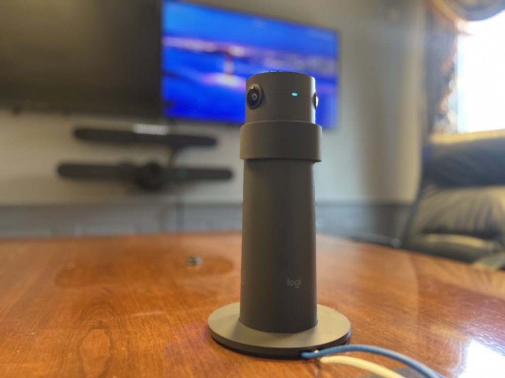 360 Camera in a conference room
