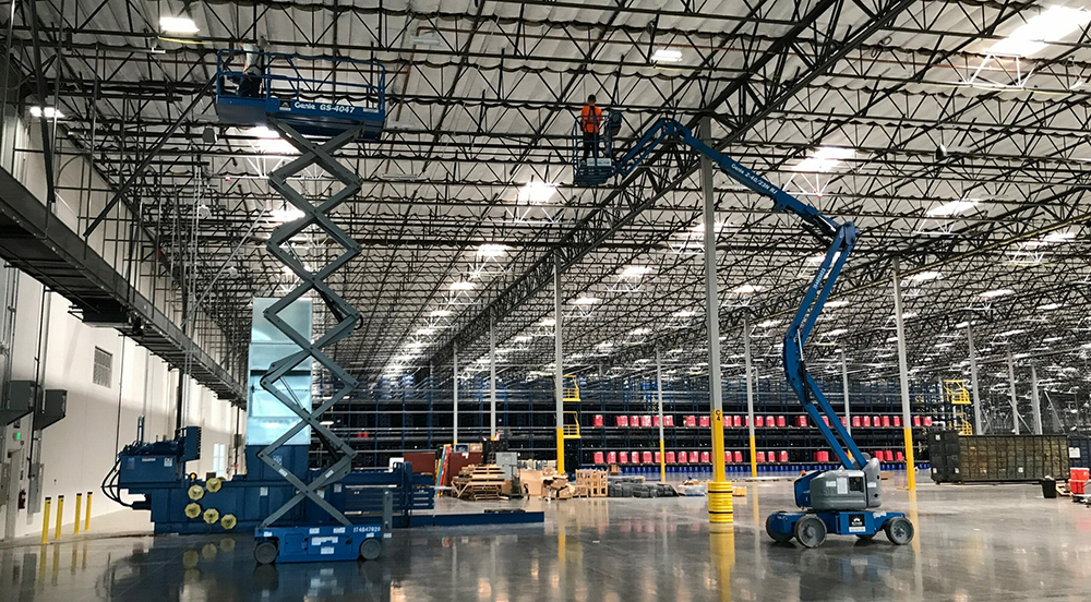 Interior of QVC manufacturing facility
