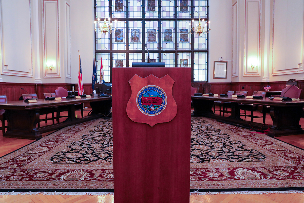 City of Reading town hall interior