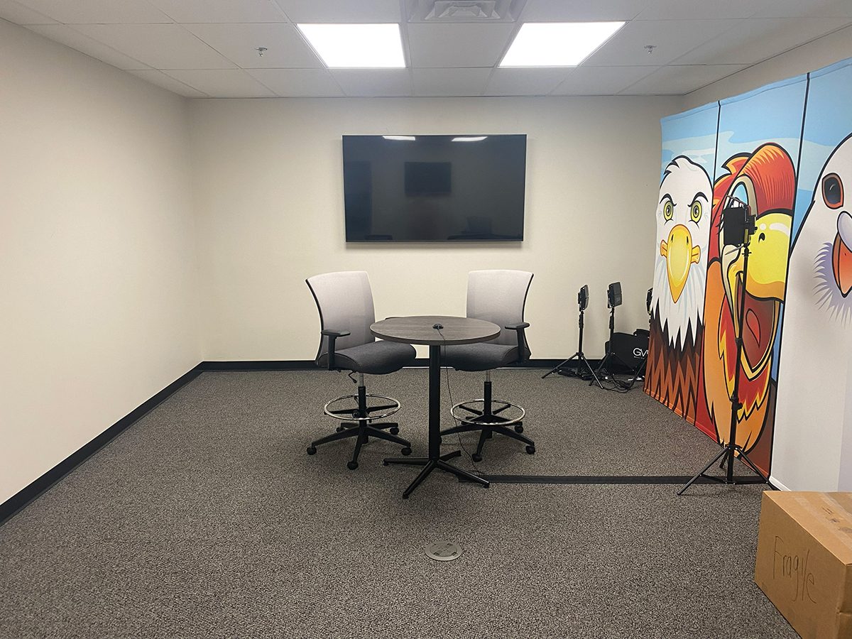 Take Flight Studio broadcasting stage