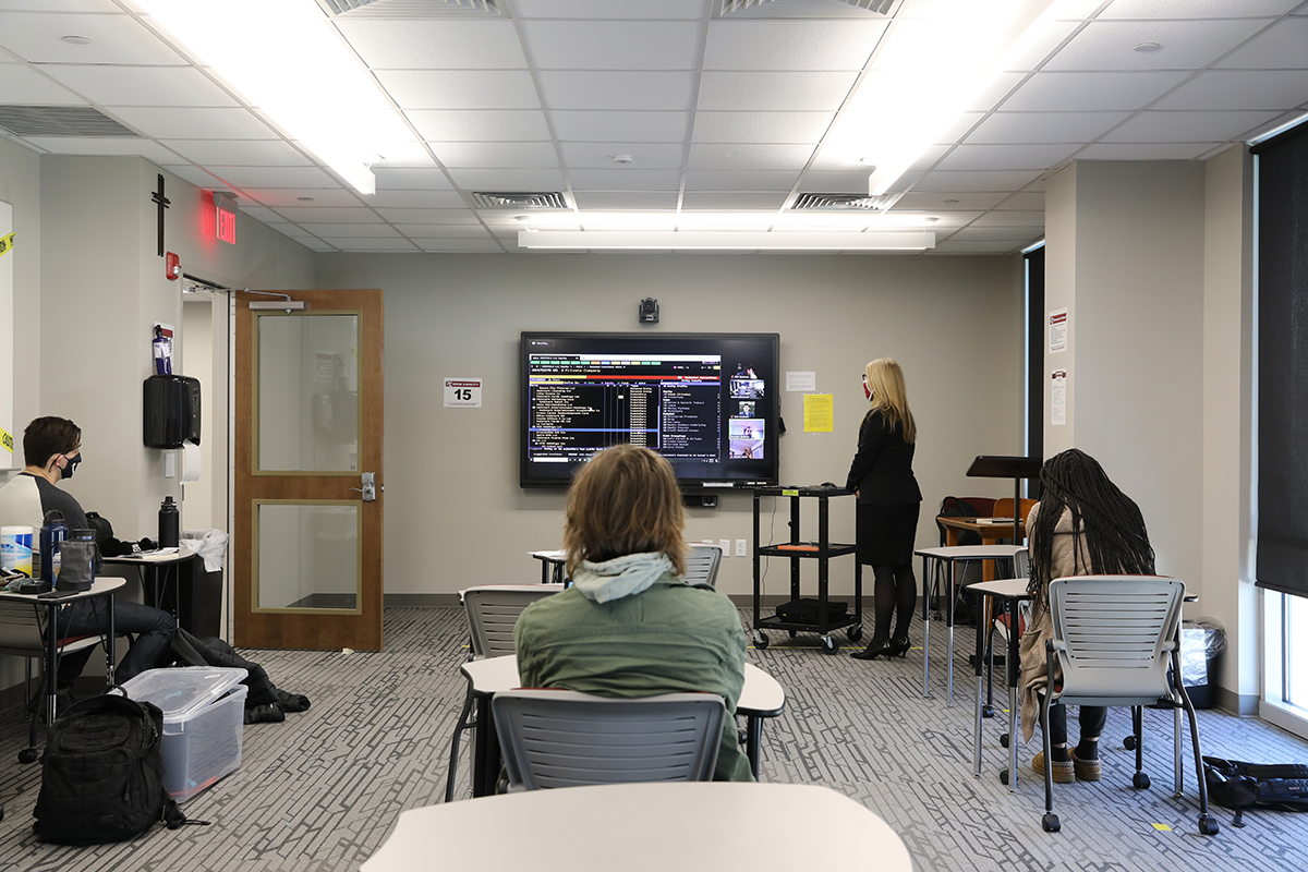 Rosemont College hybrid classroom